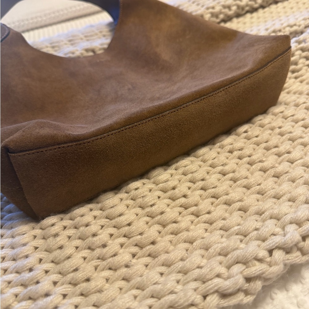 Coach Suede Brooklyn Shoulder Purse 28 - Picture 4 of 6